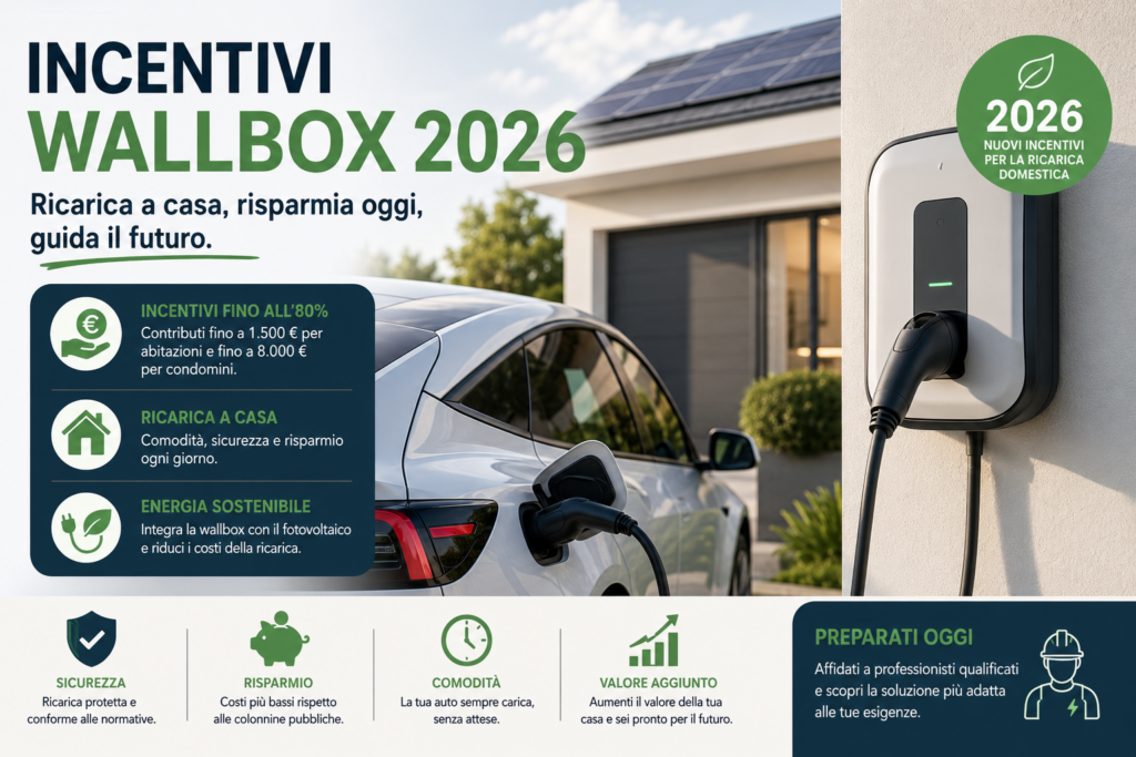 Incentivi Wallbox 2026: FAQ, Costi, Risparmio e Tutto Quello che C’è da Sapere
