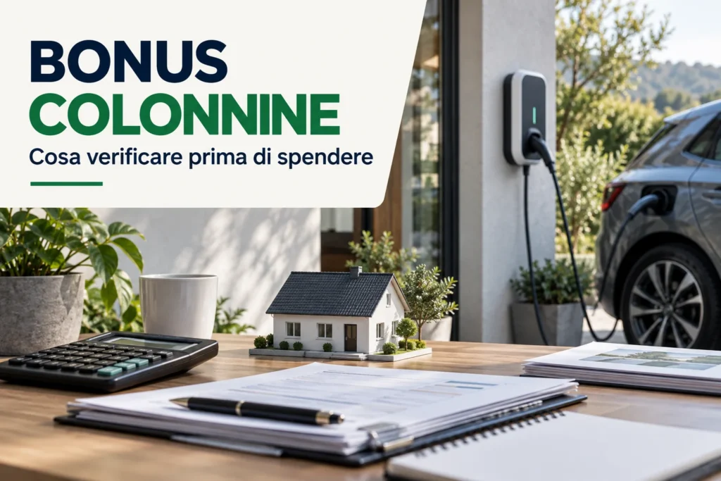 Bonus colonnine domestiche: come funziona e cosa controllare prima di spendere
