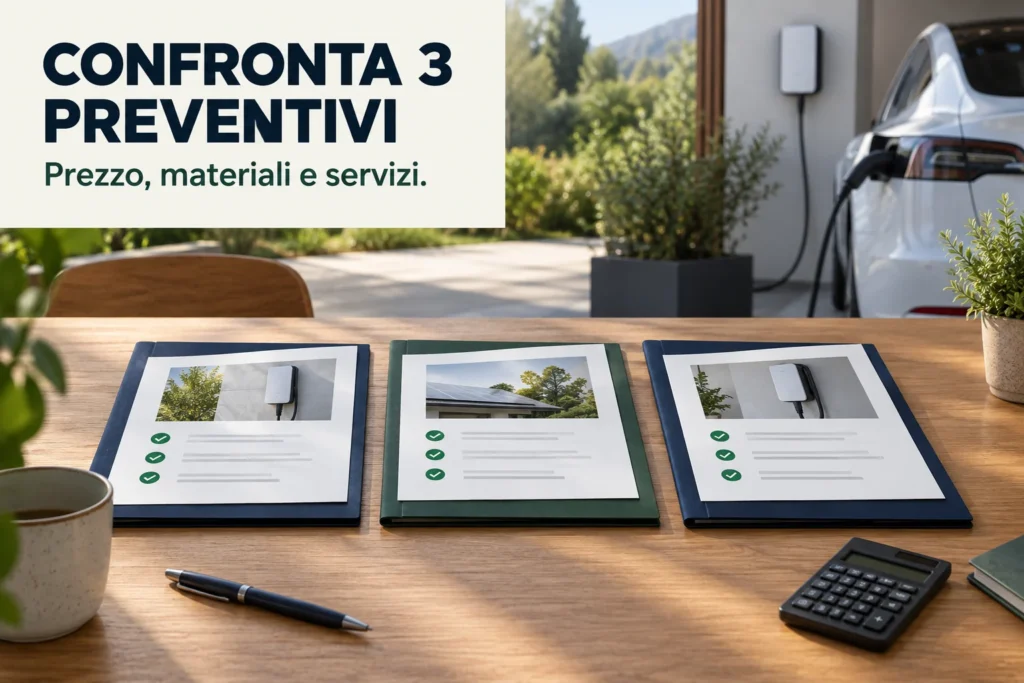 Perché richiedere 3 preventivi per installare una wallbox